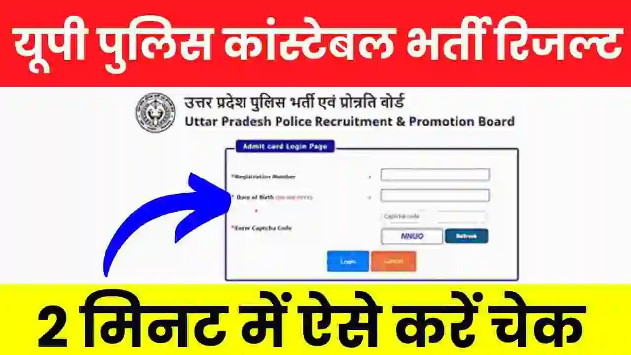 UP Police Constable Result 2024